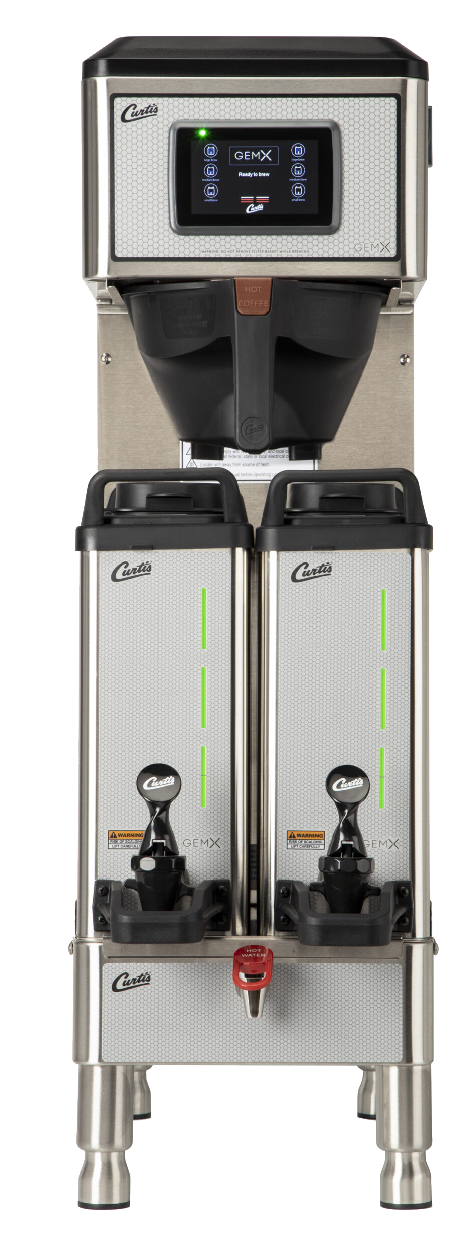 Curtis G4 GemX Gemini IntelliFresh Twin 1.5 Gallon Coffee Brewer with  FreshTrac Satellites - Best Price Guarantee!